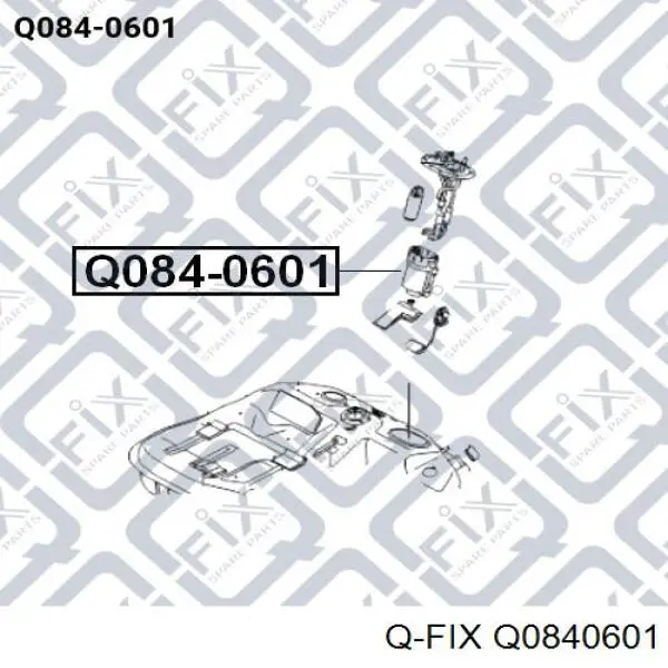 Топливный фильтр Q0840601 Q-fix