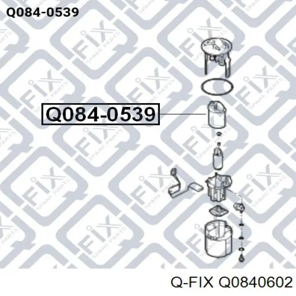 Купить Q0840602 Q-fix Фильтр-отстойник топлива грубой очистки