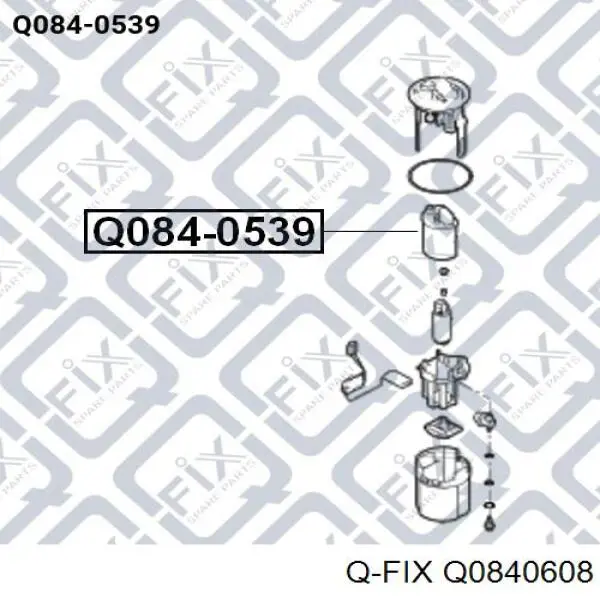 Q0840608 Q-fix Корпус топливного фильтра