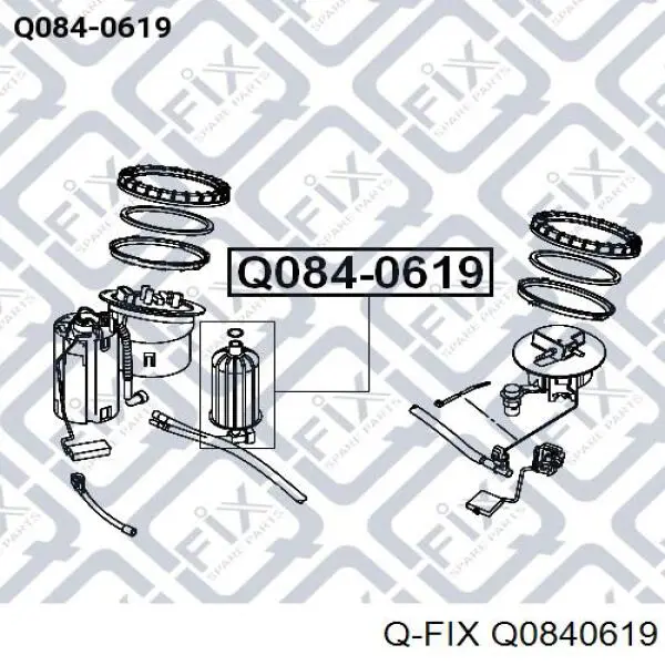 Q0840619 Q-fix filtro de combustível