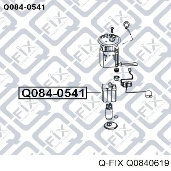 Топливный фильтр Q0840619 Q-fix