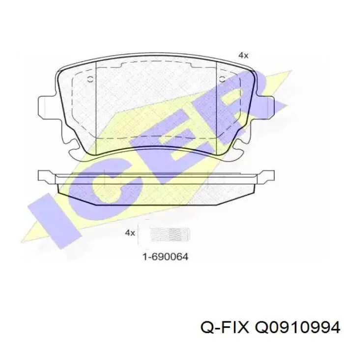 Тормозной барабан Q0910994 Q-fix