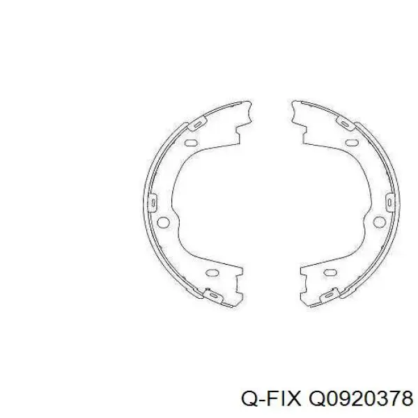 Q0920378 Q-fix Тормозные колодки ручника