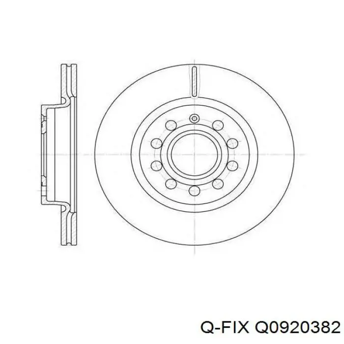 Тормозные колодки стояночного тормоза Q-fix Q0920382 цена, от 11.17 USD