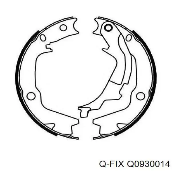 Передние тормозные колодки Q0930014 Q-fix