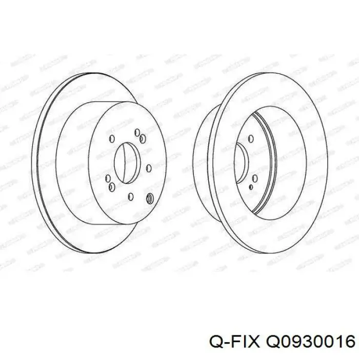 Задние дисковые колодки Q-fix Q0930016
