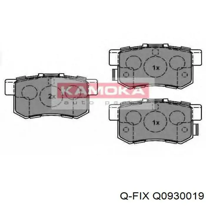 Pastillas de freno traseras Q0930019 Q-fix