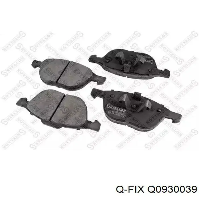 Q0930039 Q-fix Колодки передние