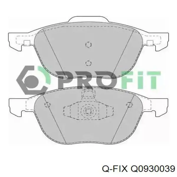 Купить Q0930039 Q-fix Колодки тормозные