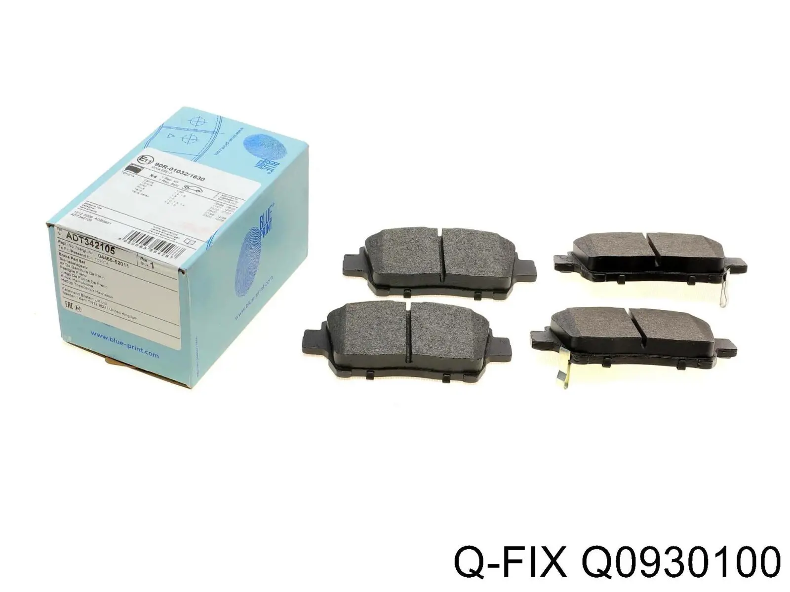 Задние тормозные колодки Q0930100 Q-fix