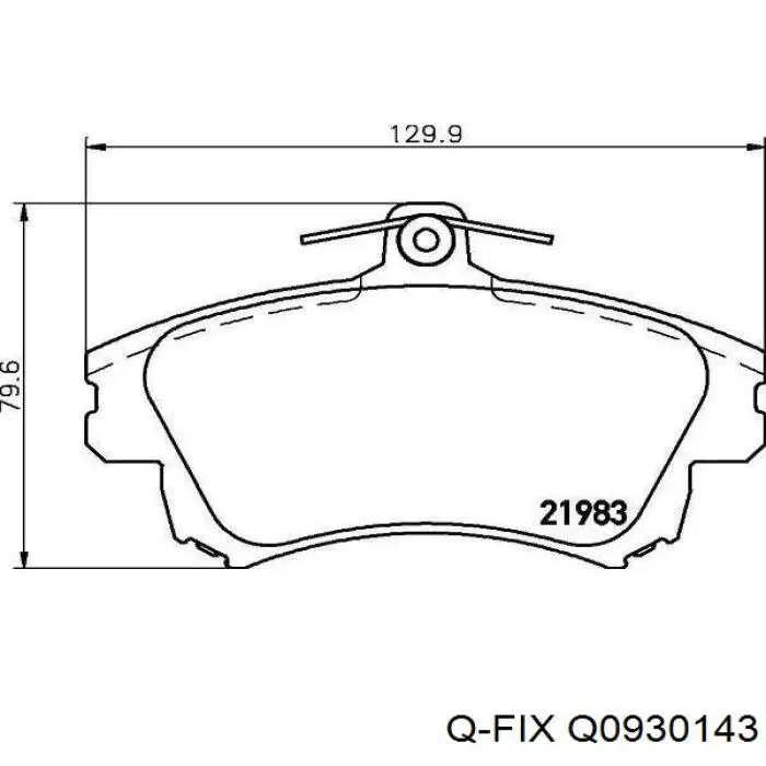 Тормозные колодки Q-fix Q0930143