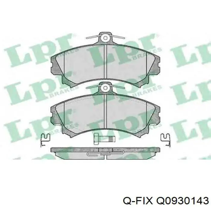 Колодки Q-fix Q0930143 цена, от 15.71 USD