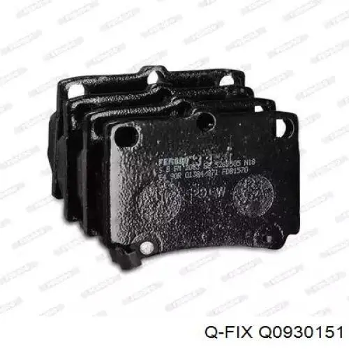 Купить Q0930151 Q-fix Колодки тормозные задние, дисковые
