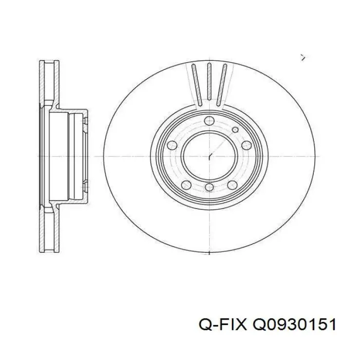 Задние тормозные колодки Q0930151 Q-fix
