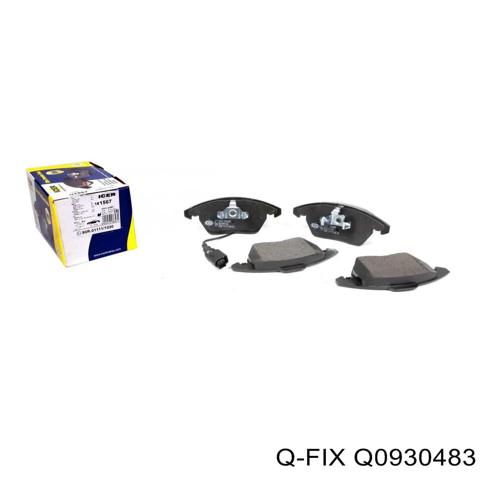 Задние тормозные колодки Q0930483 Q-fix