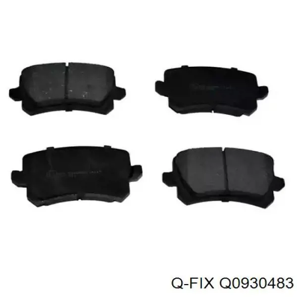 Q0930483 Q-fix Колодки тормозные дисковые комплект