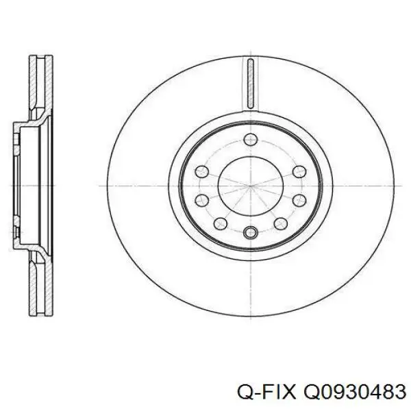 Колодки дисковые  Q-fix Q0930483 цена, от 21.09 USD