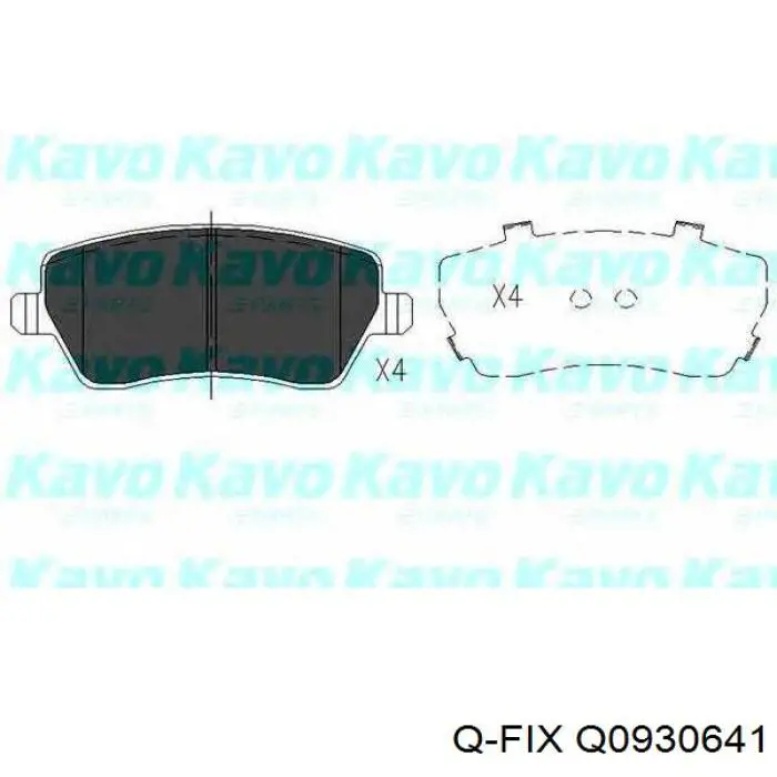 Купить Q0930641 Q-fix Колодки тормозные