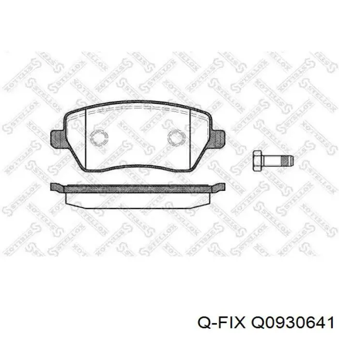 Тормозные колодки Q-fix Q0930641