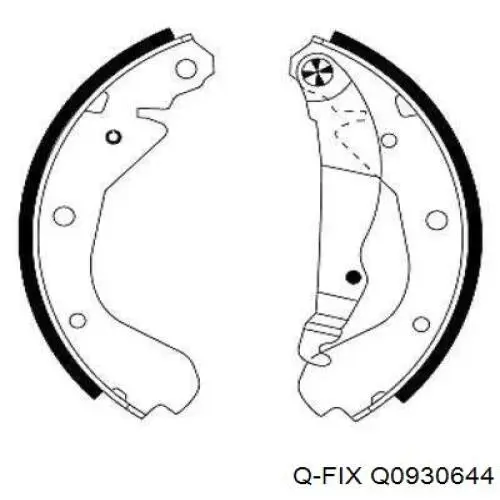 Купить Q0930644 Q-fix Колодки тормозные