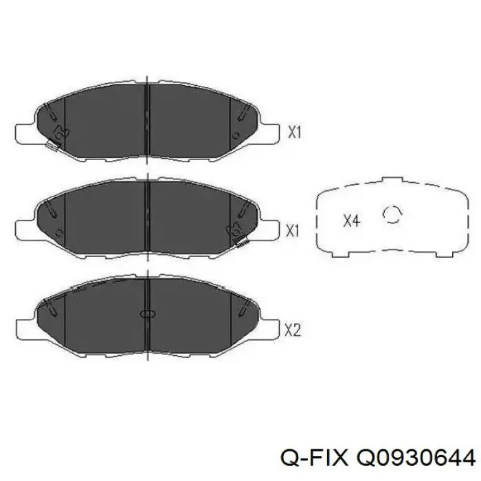 Колодки Q-fix Q0930644 цена, от 15.54 USD
