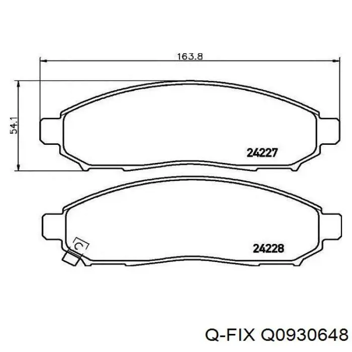 Колодки Q-fix Q0930648 цена, от 17.76 USD