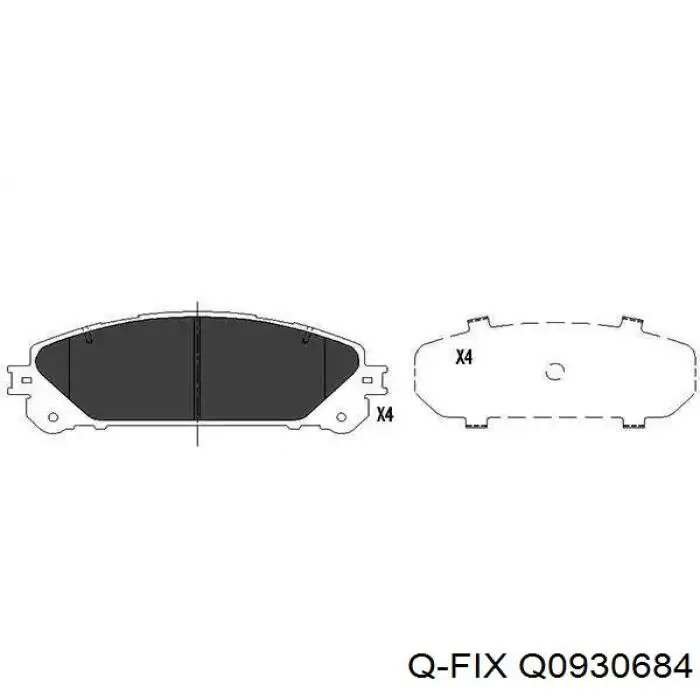 Купить Q0930684 Q-fix Колодки тормозные