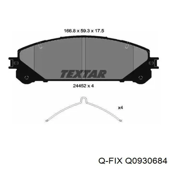 Тормозные колодки Q-fix Q0930684