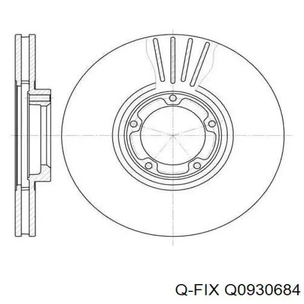 Q0930684 Q-fix Колодки передние