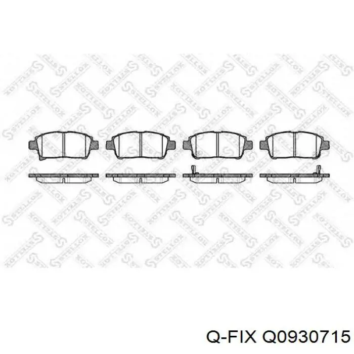 Колодки Q-fix Q0930715 цена, от 12.44 USD