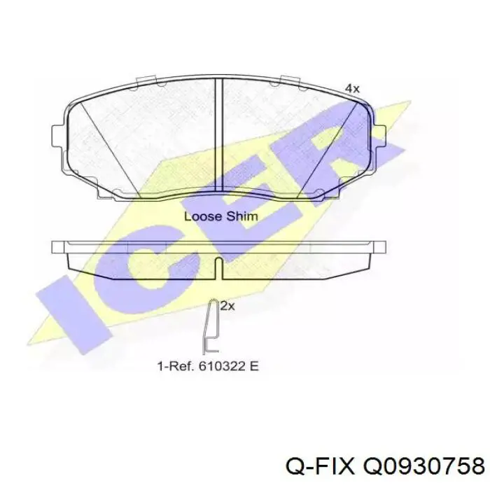 Тормозные колодки Q-fix Q0930758