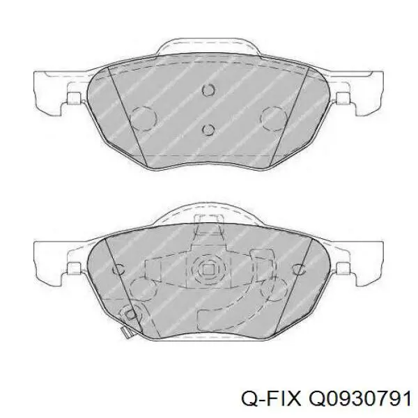 Q0930791 Q-fix Колодки передние