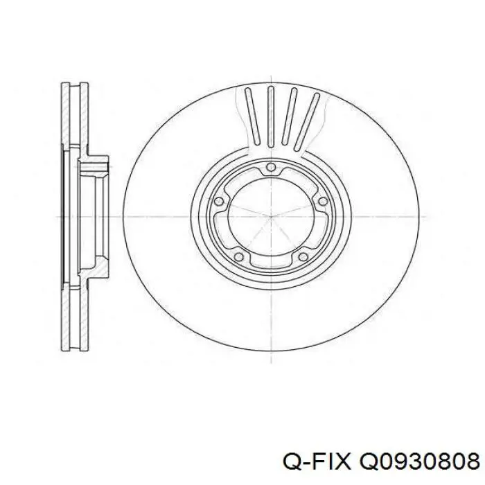 Передние тормозные колодки Q0930808 Q-fix