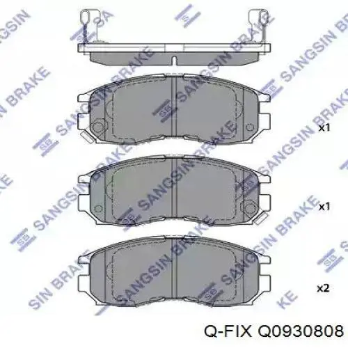 Колодки Q-fix Q0930808 цена, от 18.52 USD