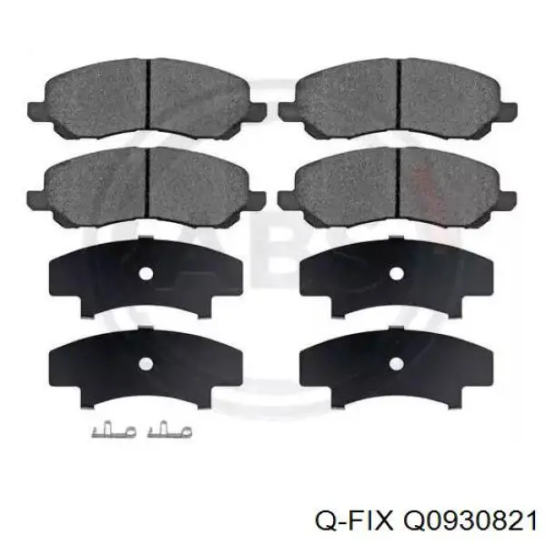 Передние тормозные колодки Q0930821 Q-fix