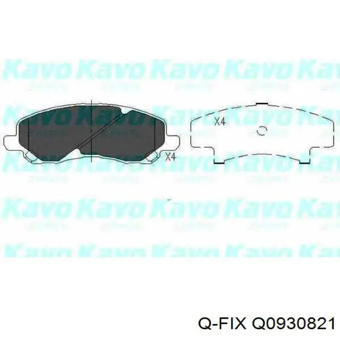 Q0930821 Q-fix Колодки передние