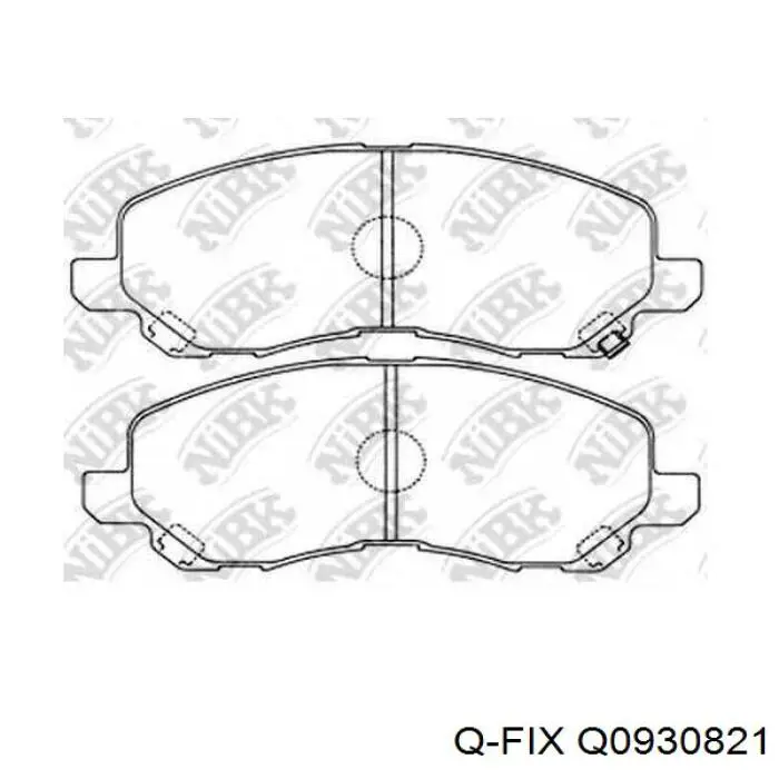 Колодки Q-fix Q0930821 цена, от 31.25 USD