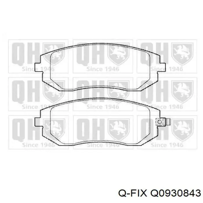 Q0930843 Q-fix Колодки передние