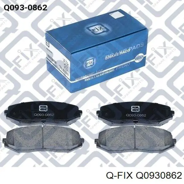 Pastillas de freno delanteras Q0930862 Q-fix