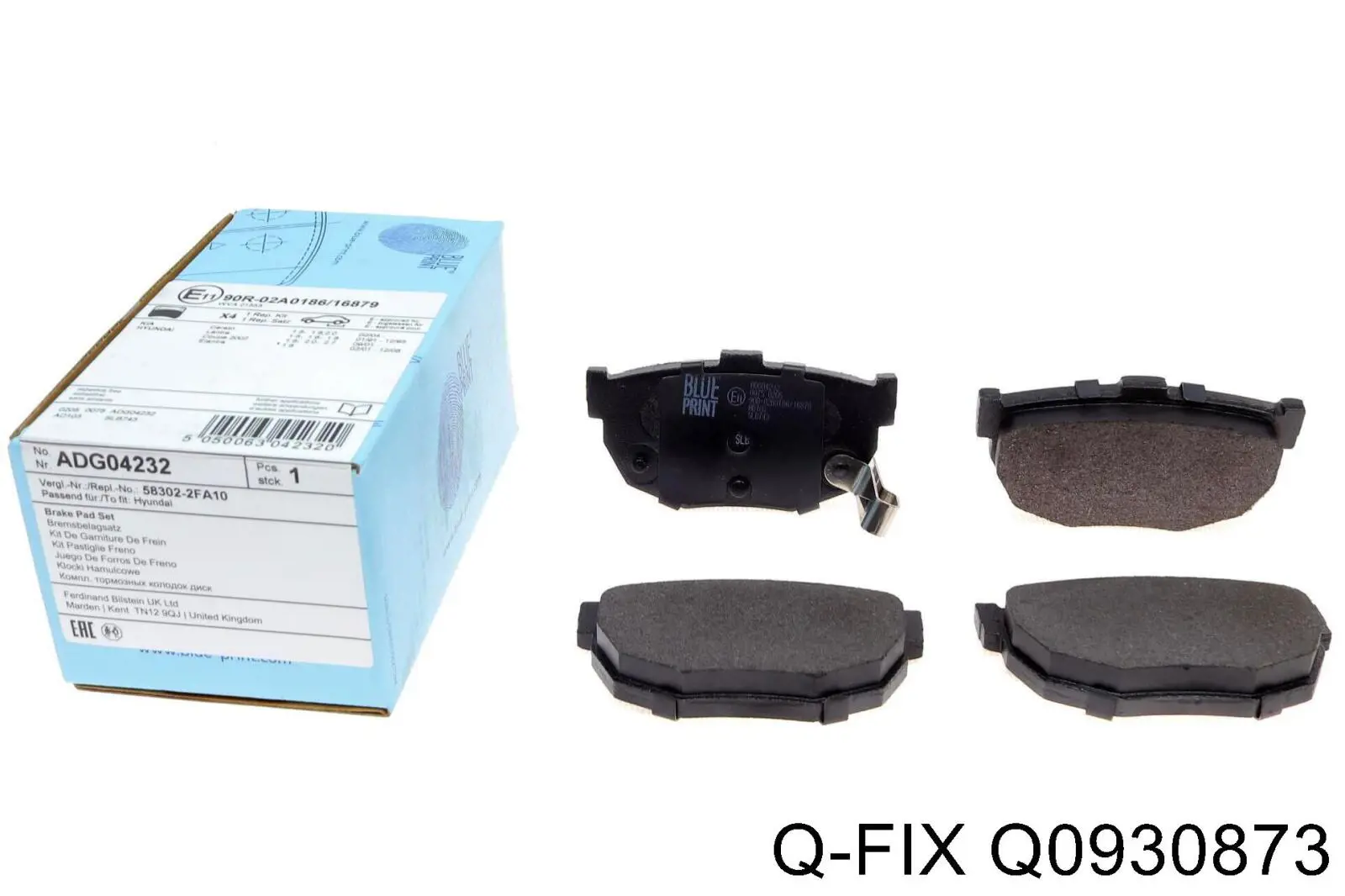 Колодки дисковые  Q-fix Q0930873 цена, от 11.40 USD