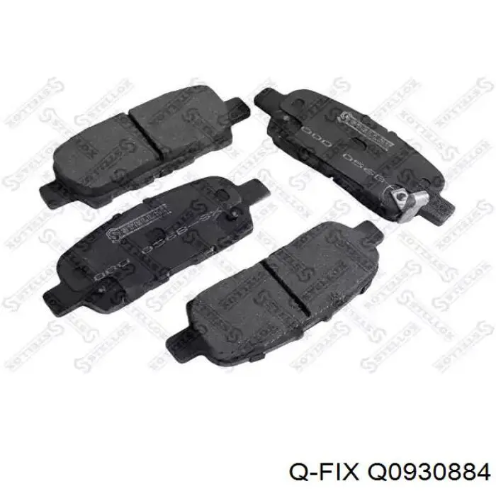 Купить Q0930884 Q-fix Колодки тормозные задние, дисковые
