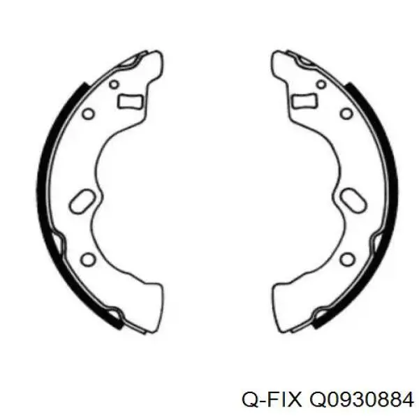 Задние дисковые колодки Q-fix Q0930884