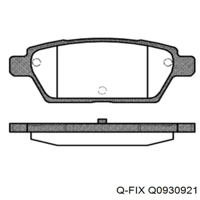 Купить Q0930921 Q-fix Колодки тормозные задние, дисковые