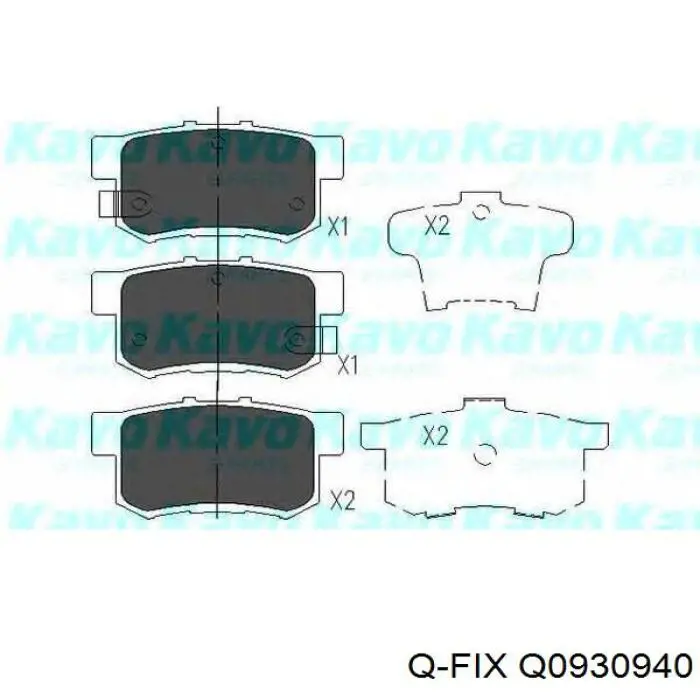 Колодки дисковые  Q-fix Q0930940 цена, от 14.08 USD
