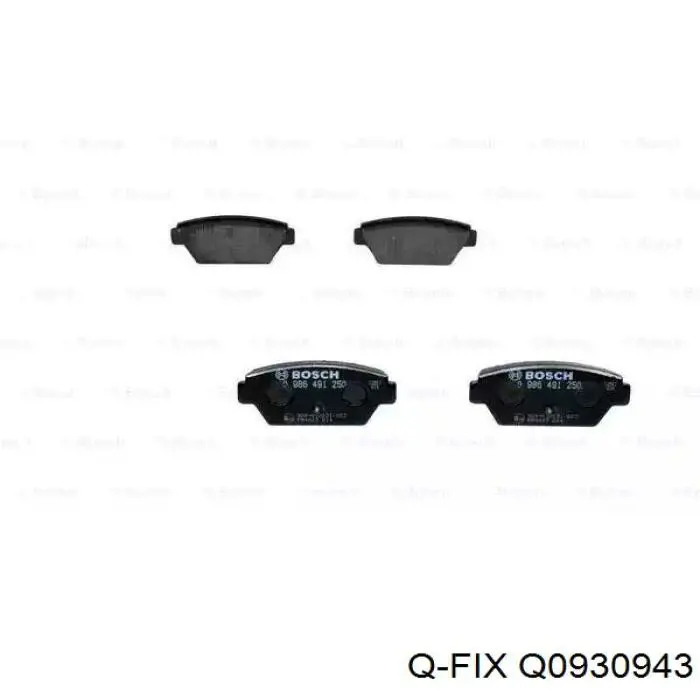 Купить Q0930943 Q-fix Колодки тормозные задние, дисковые