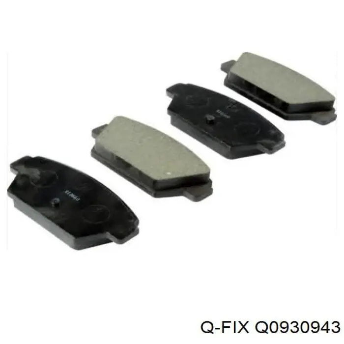 Задние тормозные колодки Q0930943 Q-fix