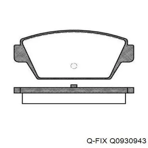 Колодки дисковые  Q-fix Q0930943 цена, от 8.29 USD
