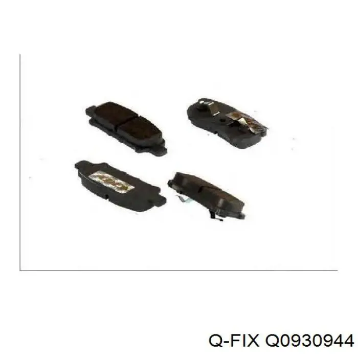 Задние дисковые колодки Q-fix Q0930944