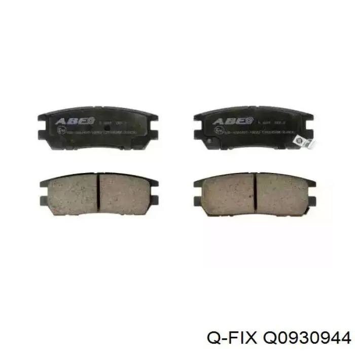Купить Q0930944 Q-fix Колодки тормозные задние, дисковые