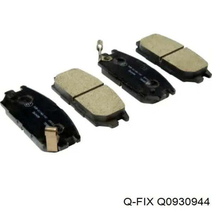 Задние тормозные колодки Q0930944 Q-fix